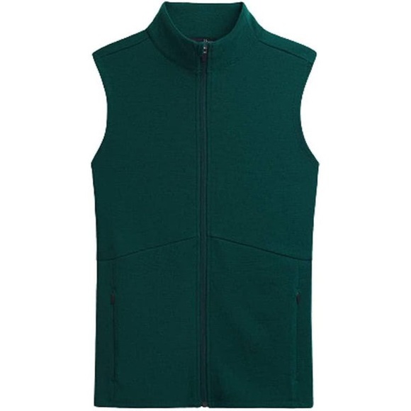 ibex Jackets & Blazers - IBEX Green Full Zip Merino Wool Shak Vest Size L Warm Pockets Jacket Fall Winter